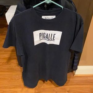 Pigalle box logo Tee Black size Large